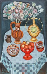 Ainda vida com maçãs vermelhas, 1967